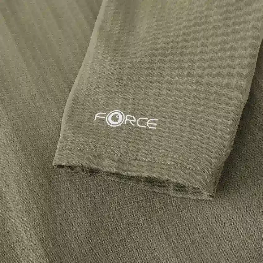 Jersey de media cremallera para hombre Force, con forro polar y tecnología de absorción de la humedad