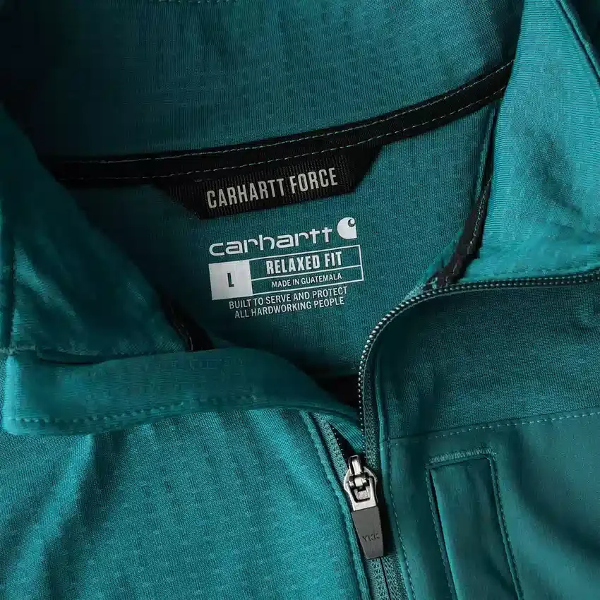 Jersey de media cremallera para hombre Force, con forro polar y tecnología de absorción de la humedad