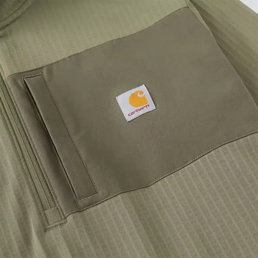 Jersey de media cremallera para hombre Force, con forro polar y tecnología de absorción de la humedad