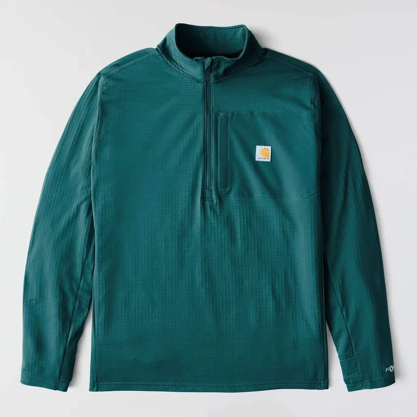 Jersey de media cremallera para hombre Force, con forro polar y tecnología de absorción de la humedad