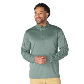 Jersey de media cremallera para hombre Force Sun Defender con protección UPF 50+ y tecnología de absorción de la humedad - Camisas de protección solar