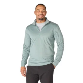 Jersey de media cremallera para hombre Force Sun Defender con protección UPF 50+ y tecnología de absorción de la humedad - Camisas de protección solar