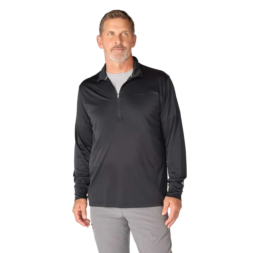 Jersey de media cremallera para hombre Force Sun Defender con protección UPF 50+ y tecnología de absorción de la humedad - Camisas de protección solar