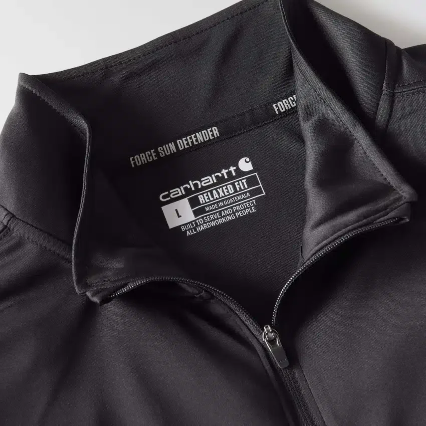 Jersey de media cremallera para hombre Force Sun Defender con protección UPF 50+ y tecnología de absorción de la humedad - Camisas de protección solar