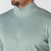 Jersey de media cremallera para hombre Force Sun Defender con protección UPF 50+ y tecnología de absorción de la humedad - Camisas de protección solar