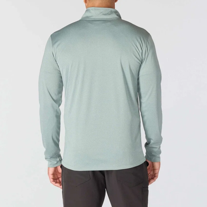 Jersey de media cremallera para hombre Force Sun Defender con protección UPF 50+ y tecnología de absorción de la humedad - Camisas de protección solar