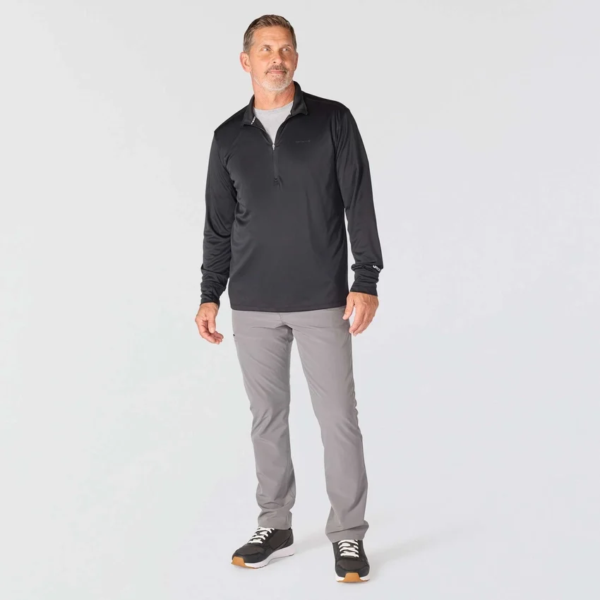 Jersey de media cremallera para hombre Force Sun Defender con protección UPF 50+ y tecnología de absorción de la humedad - Camisas de protección solar
