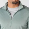 Jersey de media cremallera para hombre Force Sun Defender con protección UPF 50+ y tecnología de absorción de la humedad - Camisas de protección solar
