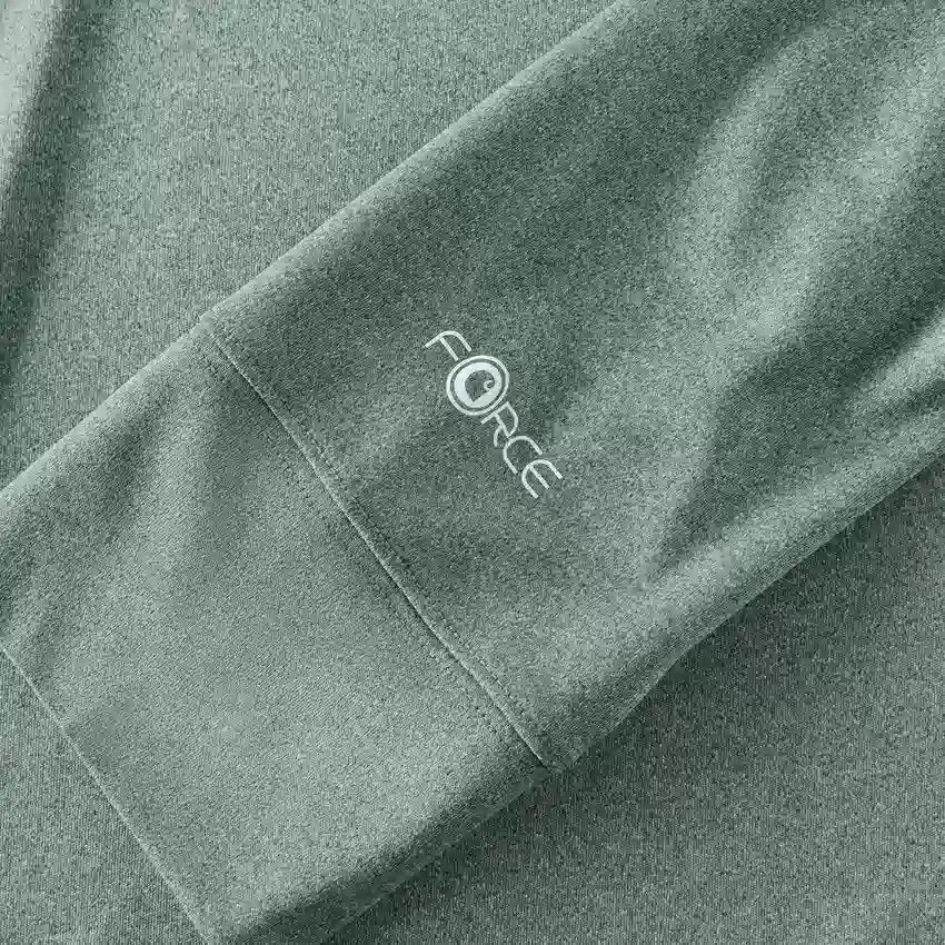 Jersey de media cremallera para hombre Force Sun Defender con protección UPF 50+ y tecnología de absorción de la humedad - Camisas de protección solar
