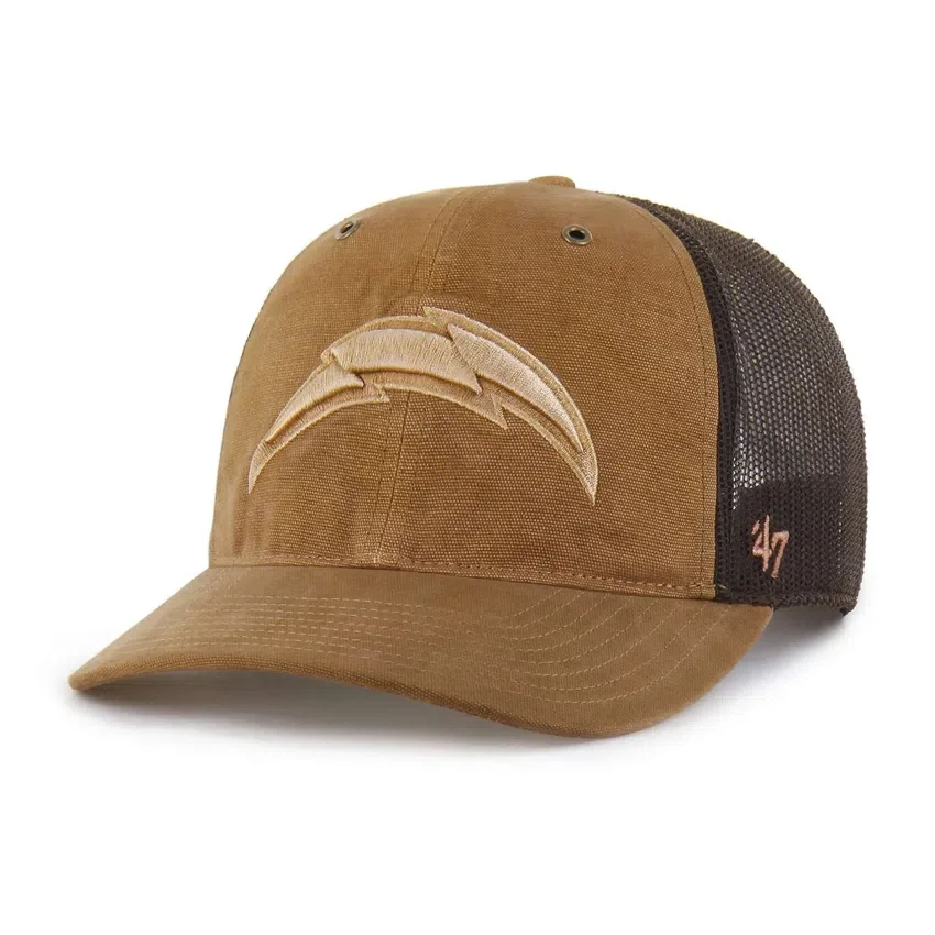 Los Angeles Chargers '47, gorra trucker teñida, corte holgado