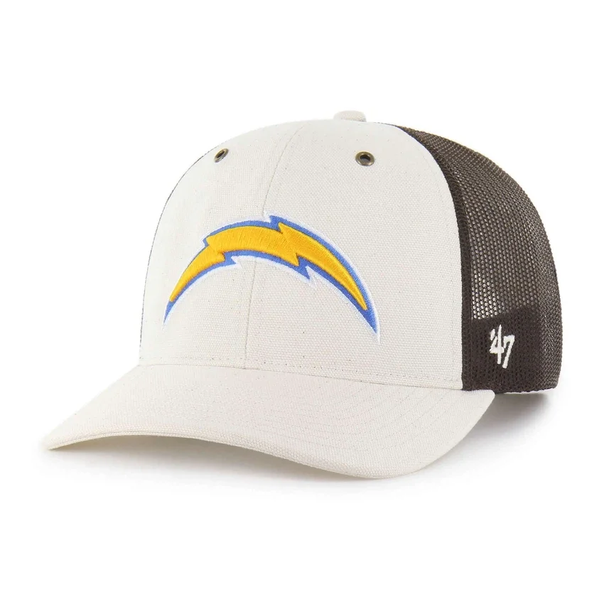 Los Angeles Chargers '47 sin teñir, estilo «trucker», corte holgado