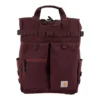 Mochila tipo tote convertible de nailon con cierre de cordón, 28 L