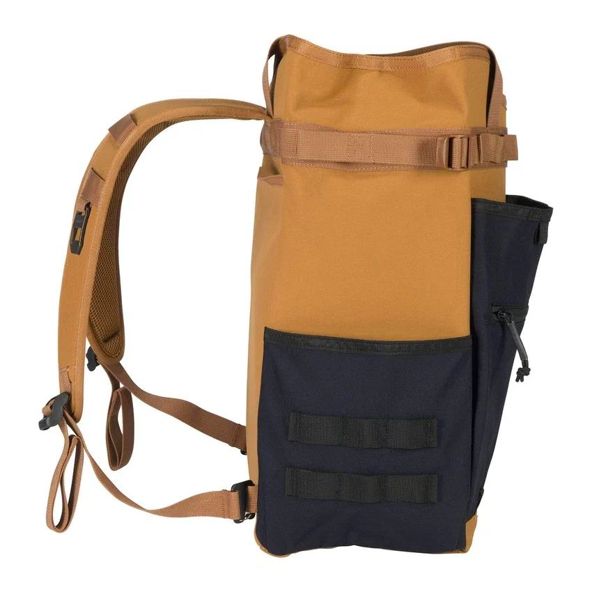 Mochila tipo tote convertible de nailon con cierre de cordón, 28 L