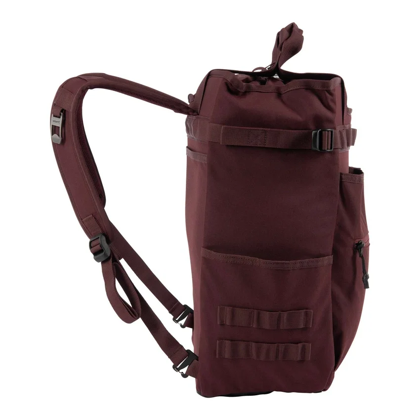 Mochila tipo tote convertible de nailon con cierre de cordón, 28 L