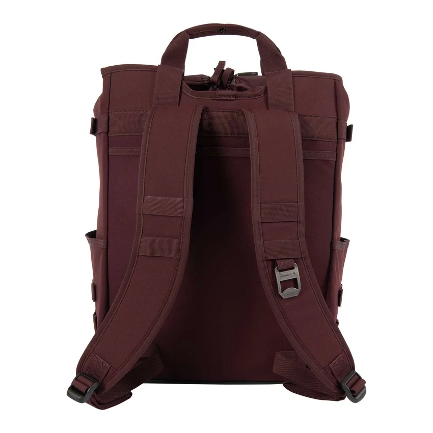 Mochila tipo tote convertible de nailon con cierre de cordón, 28 L