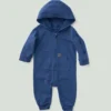 Mono con capucha de manguitos largos para niño, teñido en prenda y rediseñado (Bebé)