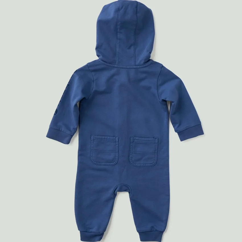 Mono con capucha de manguitos largos para niño, teñido en prenda y rediseñado (Bebé)