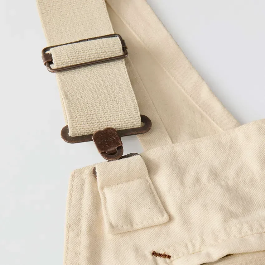 Mono de pintor de tela de sarga de corte holgado de la serie Crafted para hombre
