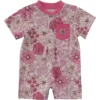 Mono Henley con manguitos florales de corta longitud y bolsillo para niña (bebé)