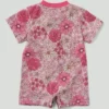 Mono Henley con manguitos florales de corta longitud y bolsillo para niña (bebé)