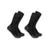 Pack de 2 pares de calcetines cortos de mezcla de lana sintética de grosor medio