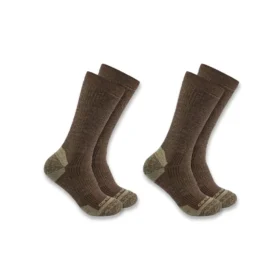 Pack de 2 pares de calcetines cortos de mezcla de lana sintética de grosor medio