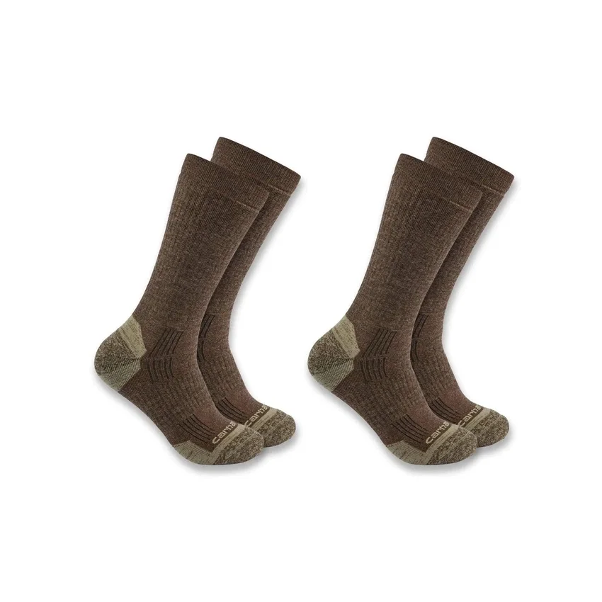 Pack de 2 pares de calcetines cortos de mezcla de lana sintética de grosor medio