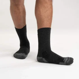 Pack de 2 pares de calcetines cortos de mezcla de lana sintética de grosor medio