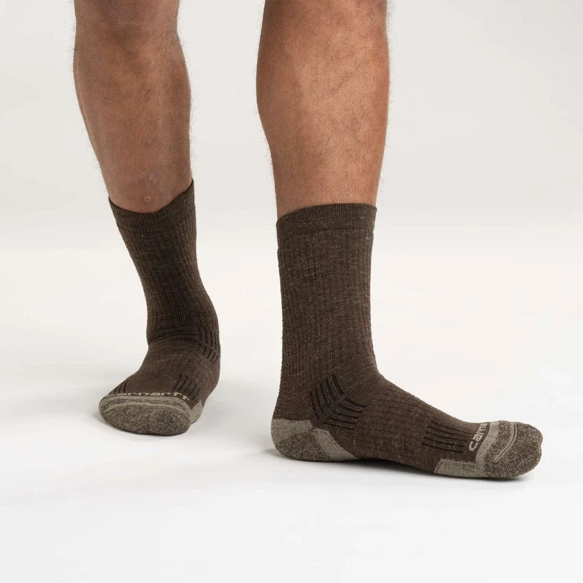 Pack de 2 pares de calcetines cortos de mezcla de lana sintética de grosor medio