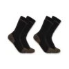Pack de 2 pares de calcetines de algodón de peso medio para botas con puntera de acero