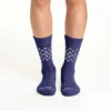 Pack de 2 pares de calcetines de caña media para mujer de mezcla de lana sintética con diseño Fair Isle