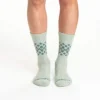 Pack de 2 pares de calcetines de caña media para mujer de mezcla de lana sintética con diseño Fair Isle