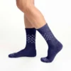 Pack de 2 pares de calcetines de caña media para mujer de mezcla de lana sintética con diseño Fair Isle