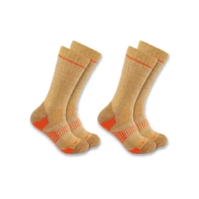 Pack de 2 pares de calcetines para botas de mezcla de lana sintética de grosor medio