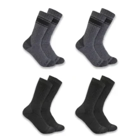 Pack de 4 pares de calcetines de caña media de gran grosor