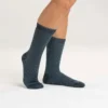 Pack de 4 pares de calcetines de caña media para mujer, de mezcla de lana sintética de gran grosor