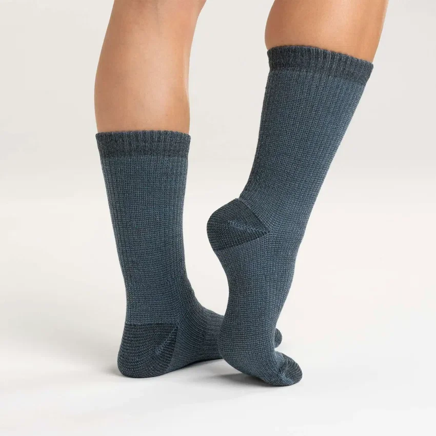 Pack de 4 pares de calcetines de caña media para mujer, de mezcla de lana sintética de gran grosor