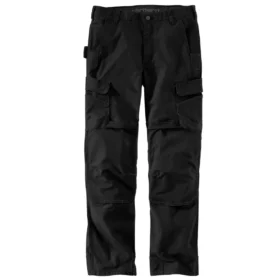 Pantalones cargo de corte recto holgado con doble refuerzo en las rodillas - Pantalones de trabajo