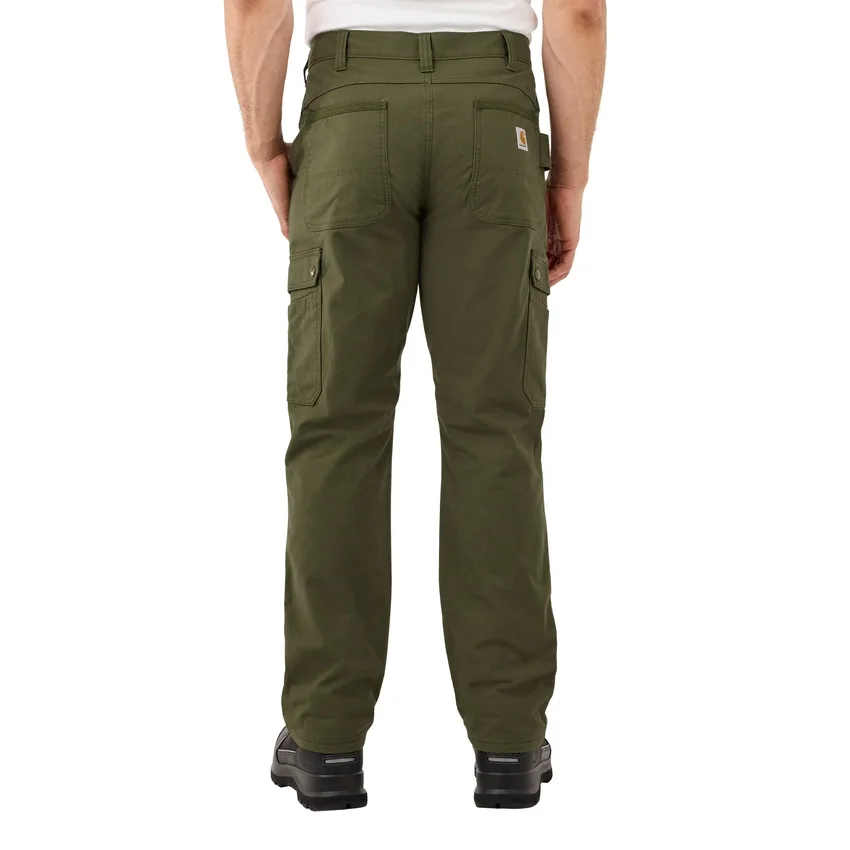 Pantalones cargo de corte recto holgado con forro ripstop - Pantalones de trabajo