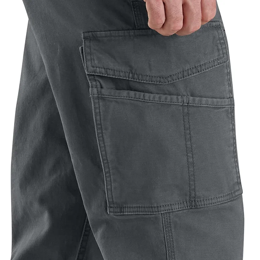 Pantalones cargo de lona Rigby, corte recto holgado - Pantalones de trabajo