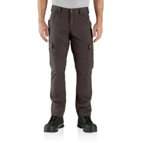 Pantalones cargo rectos de corte holgado con doble refuerzo en las rodillas y tejido ripstop - Pantalones de trabajo