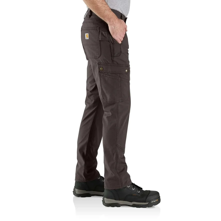 Pantalones cargo rectos de corte holgado con doble refuerzo en las rodillas y tejido ripstop - Pantalones de trabajo