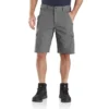 Pantalones cortos cargo de corte holgado de 11" con tejido ripstop - Pantalones cortos de trabajo