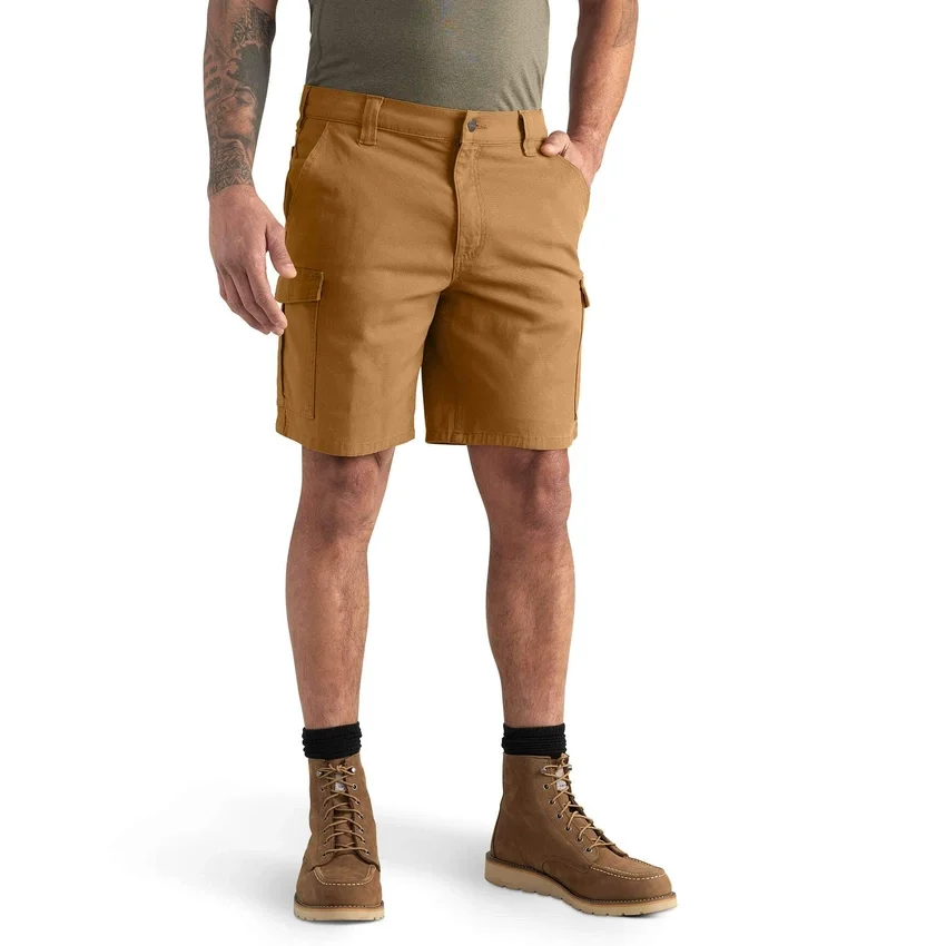 Pantalones cortos cargo de lona Rigby de 9" con corte holgado - Pantalones cortos de trabajo