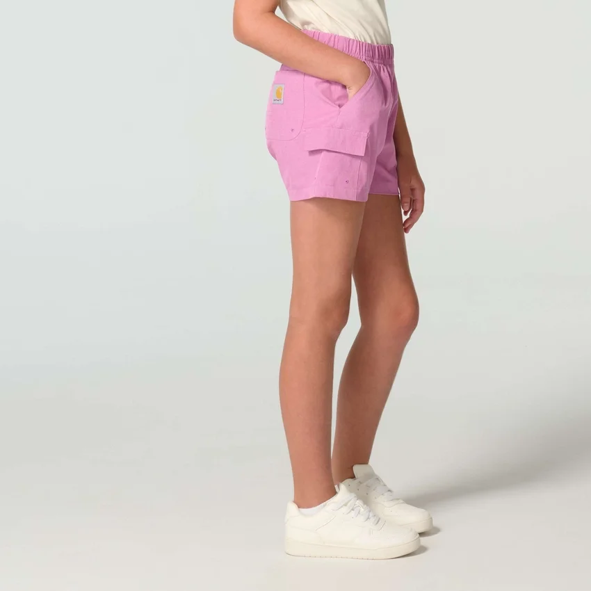 Pantalones cortos de camuflaje tejidos Rugged Flex® con cintura elástica para niña (niños/jóvenes)
