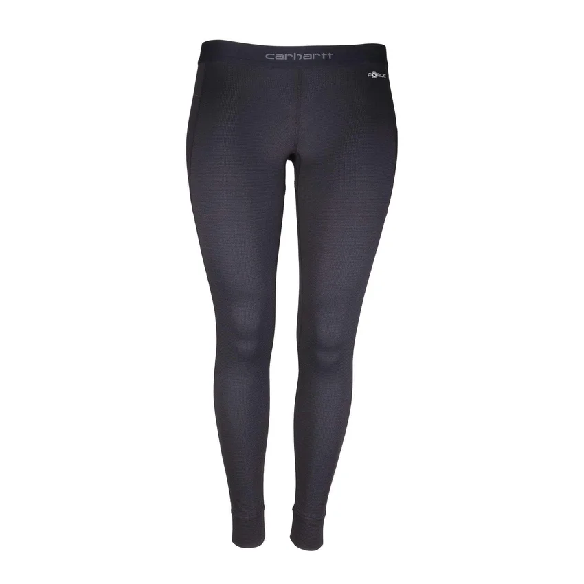 Pantalones de capa base Carhartt Force® de peso medio con tejido de gofre para mujer