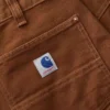 Pantalones de carpintero de la serie Crafted para hombre, de corte holgado y pierna recta, en tela de lona, con doble refuerzo en las rodillas