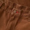 Pantalones de carpintero de la serie Crafted para hombre, de corte holgado y pierna recta, en tela de lona, con doble refuerzo en las rodillas