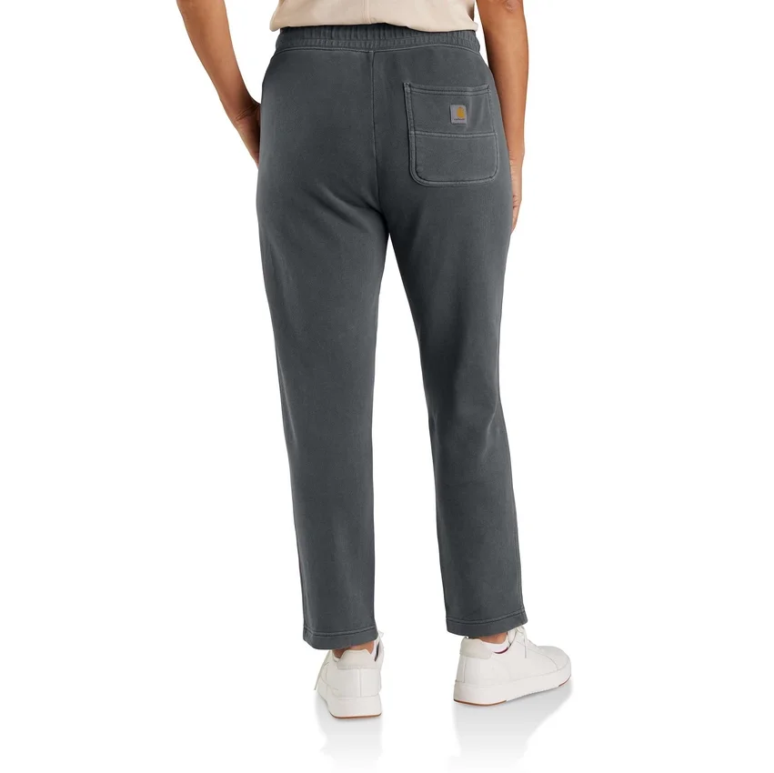Pantalones de chándal de felpa francesa de peso medio y corte holgado rediseñados para mujer