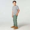 Pantalones de chándal para niño con logotipo teñido en prenda y diseño renovado (niño)